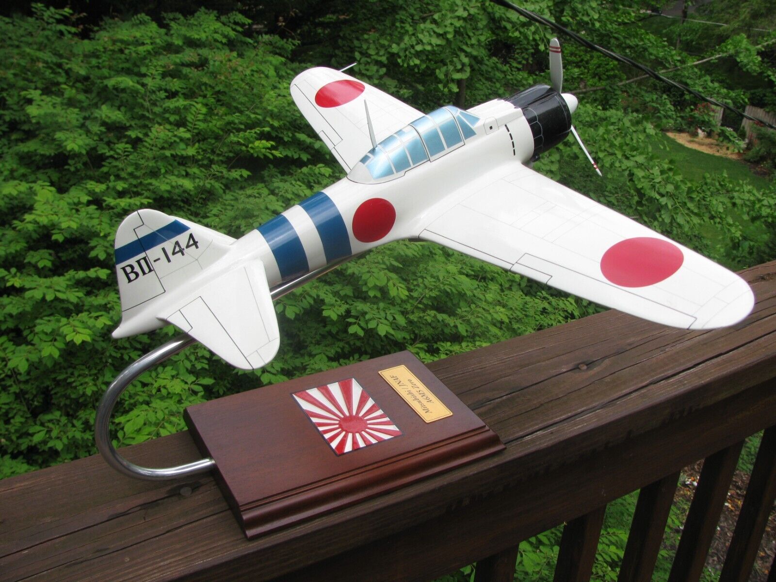 Japan Navy Mitsubishi A6M5 Zero Fighter Desk Display WW2 Model 1/24 SC Airplane
