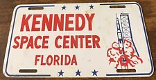 Vintage Kennedy Space Center Booster License Plate Florida NASA Rocket picture