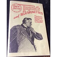 Vintage (1944) Great Ovette’s Tricks and Illusionettes Magic Book picture